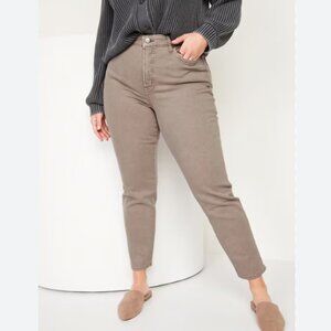 NEW - Old Navy Women's Tan/Gray-ish High-Rise O.G.. Straight - SIZE 18 PLUS SIZE